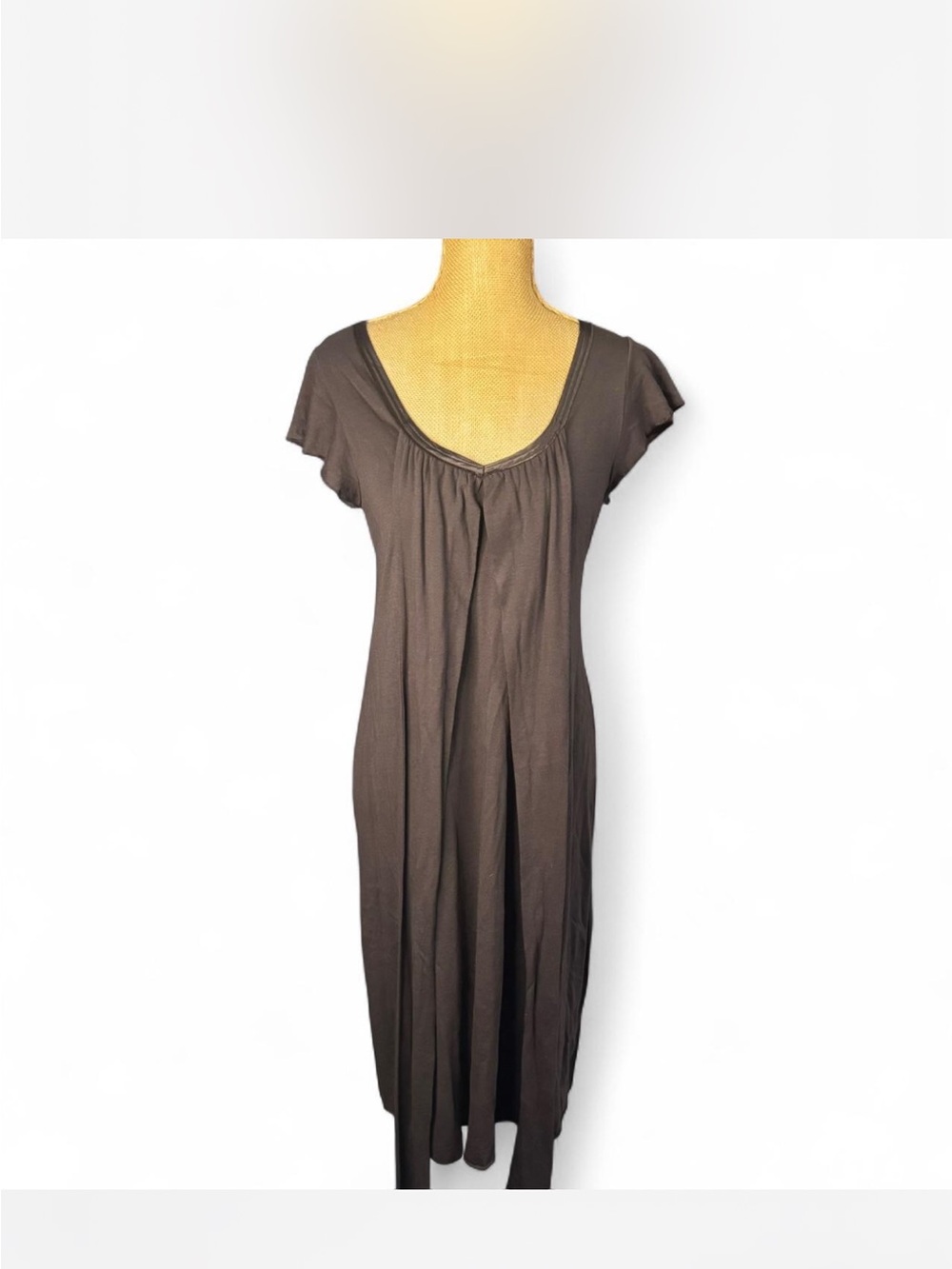 y2k Simple Brown Maxi Dress
